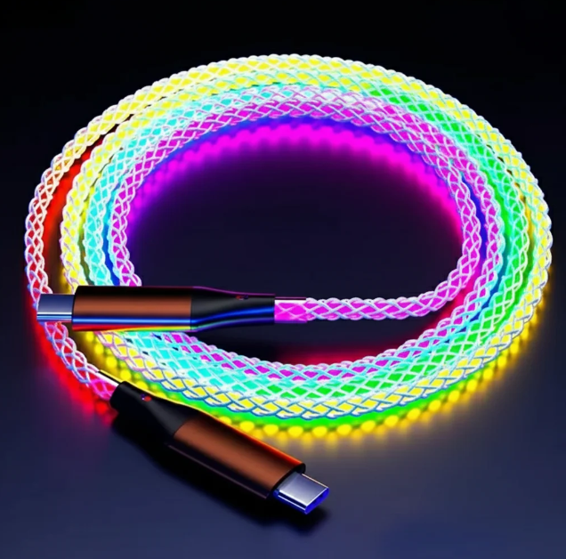 Câble Chargeur RGB 66W – Charge rapide et colorée – UniversCyCy